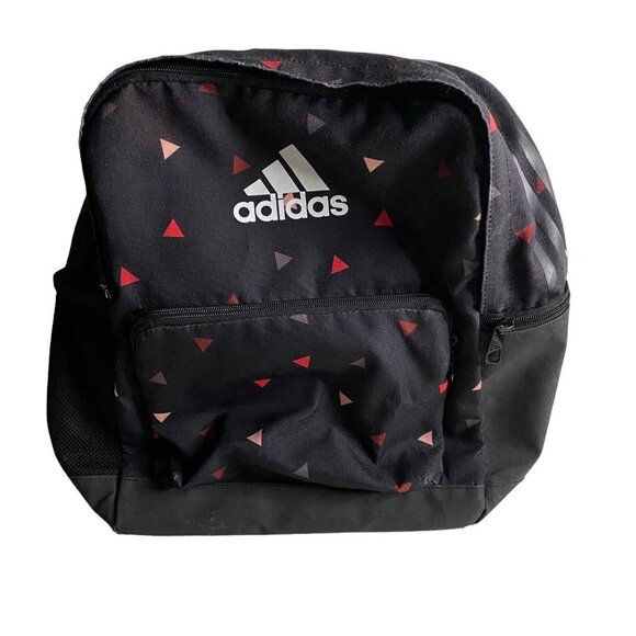 Adidas Classic Black Patterned Backpack - Picture 1 of 11